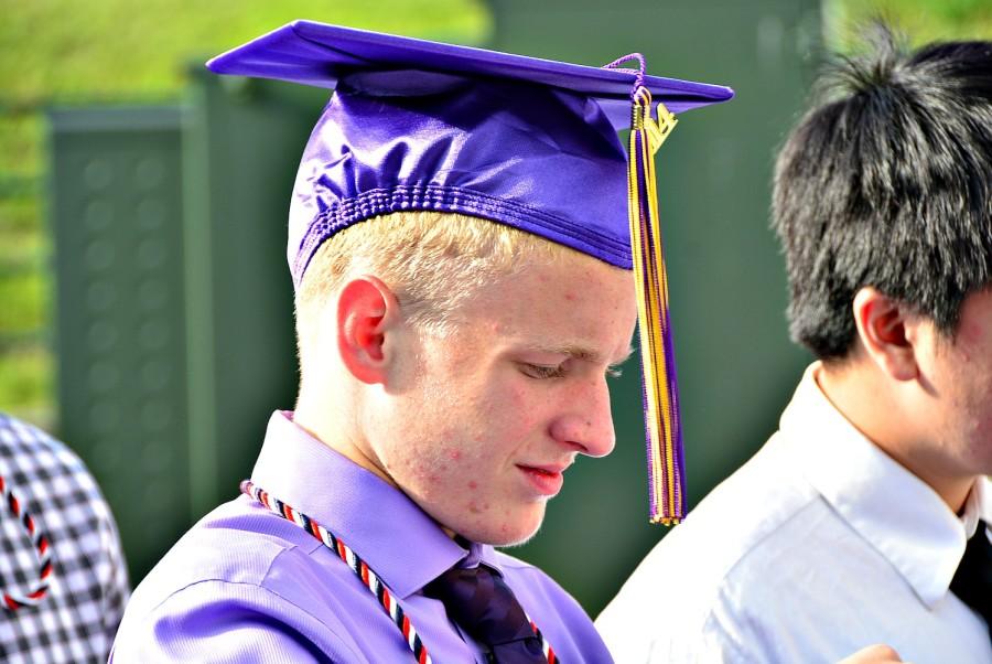 LB graduate Forrest Isenhour wore a club specific graduation cord at last years ceremony. 